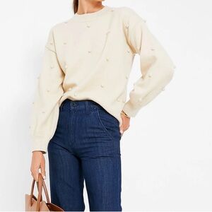 Hyacinth House Melinda oatmeal bauble sweater